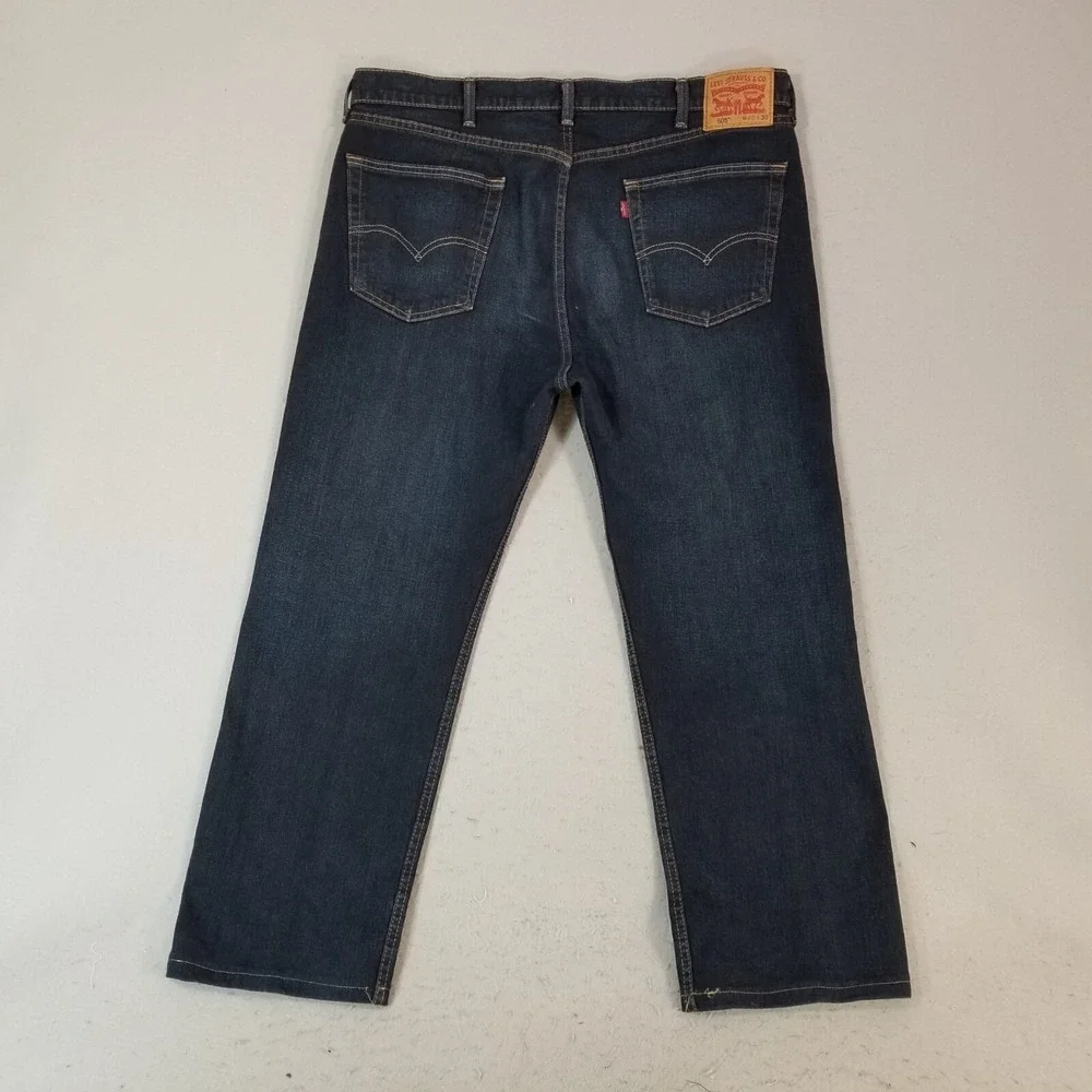 Levi's 505 jeans men's 38 x 34 regular fit straight blue denim pants